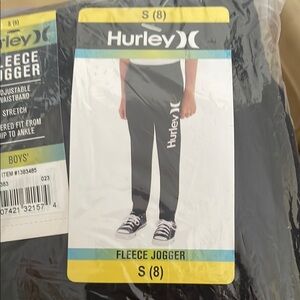 Hurley Boys' Fleece Jogger Pants - Black